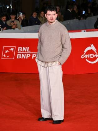 Rome, Italy, Italy: Roma Cinema Fest 2025 day 8 - premiere of the film OUR HERO, BALTHAZAR In the photo: Asa Butterfield Rome Italy  - ZUMAp169 20251022_zea_p169_1017 Copyright: xMaurizioxD Avanzox