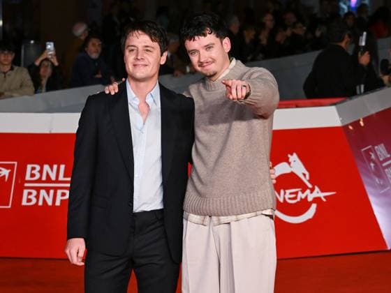 Rome, Italy, Italy: Roma Cinema Fest 2025 day 8 - premiere of the film OUR HERO, BALTHAZAR In the photo: Oscar Boyson Asa Butterfield Rome Italy  - ZUMAp169 20251022_zea_p169_1054 Copyright: xMaurizioxD Avanzox