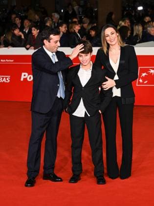 Rome, Italy, Italy: Roma Cinema Fest 2025 day 8 - premiere of the film Elena del Ghetto. Pictured: David Parenzo, Nathan Parenzo, and Nathania Zevi. Rome Italy  - ZUMAp169 20251022_zea_p169_1519 Copyright: xMaurizioxD Avanzox