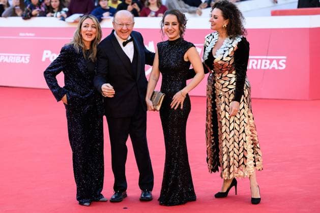News - Festa del Cinema Roma 2025 - DAY 8 Marta Boldi, Massimo Boldi, Micaela Boldi and Manuela Boldi attend the Tributes To The 80s And 90s red carpet during the 20th Rome Film Festival at Auditorium Parco Della Musica on October 22, 2025 in Rome, Italy. Rome Auditorium Parco della Musica Italy Copyright: xDomenicoxCippitellix xLiveMediax LPN_2095611