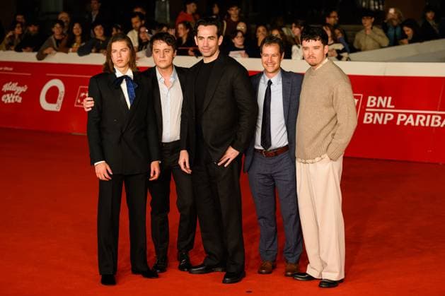News - Festa del Cinema Roma 2025 - DAY 8 Oscar Boyson and Asa Butterfield nd cast and crew of the movie attend the Our Hero, Balthazar red carpet during the 20th Rome Film Festival at Auditorium Parco Della Musica on October 22, 2025 in Rome, Italy. Rome Auditorium Parco della Musica Italy Copyright: xDomenicoxCippitellix xLiveMediax LPN_2096130