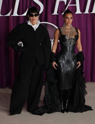 All™s Fair TV show premiere London, UK. Kim Kardashian and Kris Jenner at the All™s Fair TV show premiere. Odeon Luxe. 22nd October 2025. LMK11-S221025 001. Steve Bealing Landmark Media 