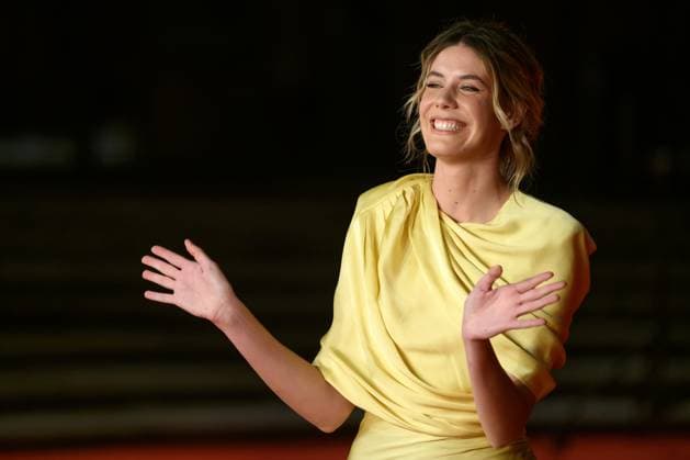 October 22, 2025, Rome, Italy: Caterina De Angelis, wearing Stella McCartney, attends the Elena Del Ghetto red carpet during the 20th Rome Film Festival at Auditorium Parco della Musica in Rome (Italy), October 22, 2025. Rome Italy  - ZUMAi110 20251022_zna_i110_044 Copyright: xAndreaxStacciolix