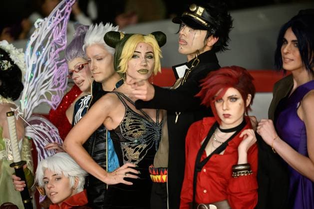 October 22, 2025, Rome, Italy: Cosplayers attend the I Love Lucca comics and games red carpet during the 20th Rome Film Festival at Auditorium Parco della Musica in Rome (Italy), October 22, 2025. Rome Italy  - ZUMAi110 20251022_zna_i110_268 Copyright: xAndreaxStacciolix