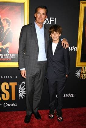 HOLLYWOOD, CALIFORNIA - OCTOBER 22: Scott Stuber and Brooks Stuber at the 2025 AFI Fest opening night gala premiere of Springsteen: Deliver Me From Nowhere at TCL Chinese Theatre on October 22, 2025 in Hollywood, California Copyright: xJeffreyxMayerx xMediaPunchx
