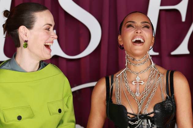 Sarah Paulson and Kim Kardashian at the Disney premiere of the Hulu series All s Fair at Odeon Luxe Leicester Square London, 22 10 2025 Foto:xD.xJonesx xFuturexImagex fair_5135
