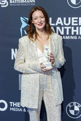 Lavinia Wilson at the presentation of the Blue Panther TV Streaming Award 2025 at BMW Welt Munich, 22 10 2025 Foto:xN.xKolinzx xFuturexImagex panther_5513
