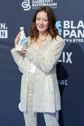 Lavinia Wilson at the presentation of the Blue Panther TV Streaming Award 2025 at BMW Welt Munich, 22 10 2025 Foto:xN.xKolinzx xFuturexImagex panther_5514