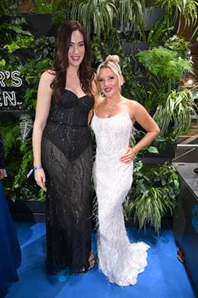 Gloria Sophie Burkandt and Evelyn Burdecki Blue Panther TV Streaming Award 2025 Award ceremony and gala at BMW Welt Munich October 22, 2025