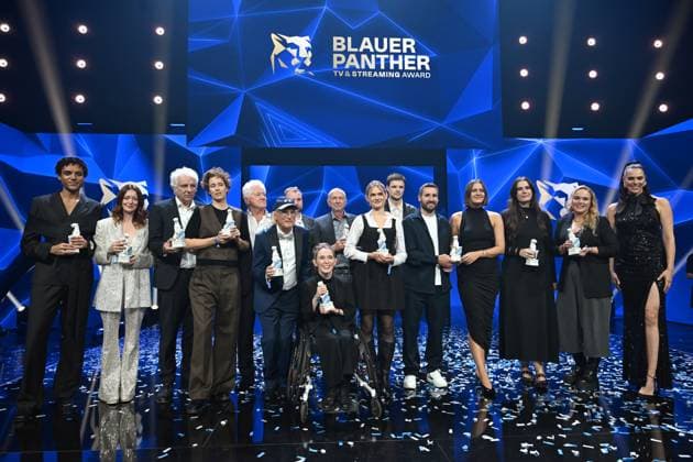 Winners of the Blue Panther TV Streaming Award 2025 Award ceremony and gala at BMW Welt Munich October 22, 2025