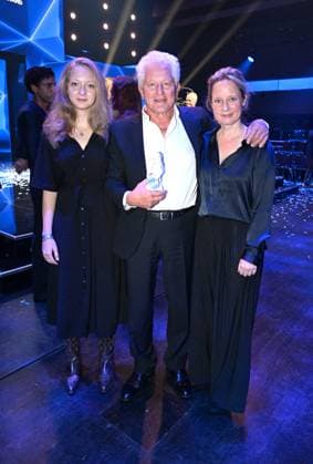 Miroslav Miro Nemec with wife Katrin and daughter Mila Award ceremony Blue Panther TV Streaming Award 2025 Award ceremony and gala at BMW Welt Munich October 22, 2025