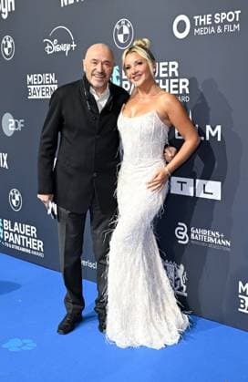 Christian Neureuther and Evelyn Burdecki Blue Panther TV Streaming Award 2025 Award ceremony and gala at BMW Welt Munich October 22, 2025