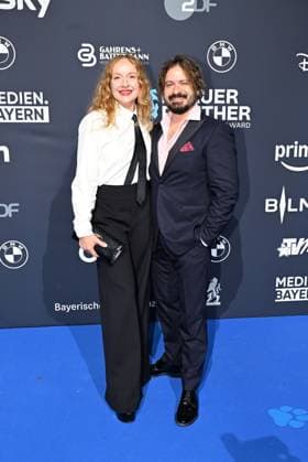 Brigitte Hobmeier and Daniel Christensen Award ceremony Blue Panther TV Streaming Award 2025 Award ceremony and gala at BMW Welt Munich October 22, 2025