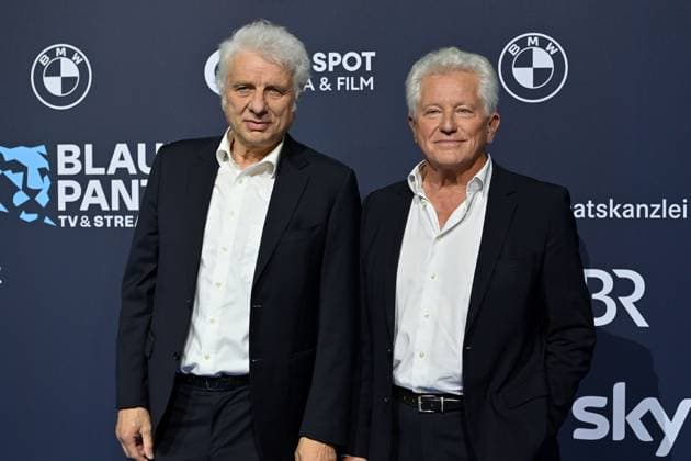 from left Udo Wachtveitl , Miroslav Nemec, Red Carpet,Blue Panther TV and Streaming Award 2025 on 22 10 2025 at BMW Welt Munich