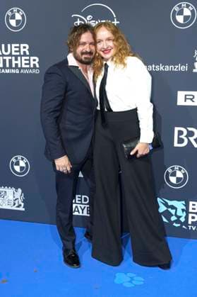 Daniel Christensen and Brigitte Hobmeier at the presentation of the Blue Panther TV Streaming Award 2025 at BMW Welt Munich, 22 10 2025 Foto:xN.xKolinzx xFuturexImagex panther_5010