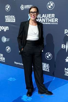 Eva Karl Faltermeier at the presentation of the Blue Panther TV Streaming Award 2025 at BMW Welt Munich, 22 10 2025 Foto:xN.xKolinzx xFuturexImagex panther_5073