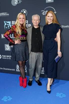 Franziska Zawila, Rüdiger Bach and Stephanie Lexer at the presentation of the Blue Panther TV Streaming Award 2025 at BMW Welt Munich, 22 10 2025 Foto:xN.xKolinzx xFuturexImagex panther_5078