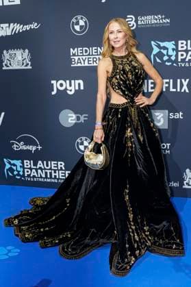 Jenny Elvers at the presentation of the Blue Panther TV Streaming Award 2025 at BMW Welt Munich, 22 10 2025 Foto:xN.xKolinzx xFuturexImagex panther_5099