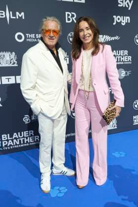 Michael Brandner and Katharina Müller Elmau at the presentation of the Blue Panther TV Streaming Award 2025 at BMW Welt Munich, 22 10 2025 Foto:xN.xKolinzx xFuturexImagex panther_5160