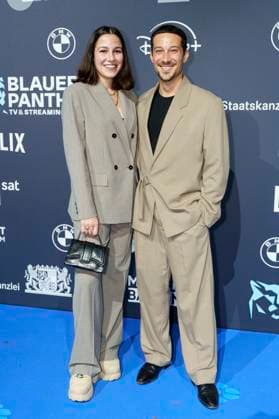 Beritan Balci and Klaus Steinbacher at the presentation of the Blue Panther TV Streaming Award 2025 at BMW Welt Munich, 22 10 2025 Foto:xN.xKolinzx xFuturexImagex panther_5167