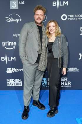 Johannes Berzl and Steff Landau at the presentation of the Blue Panther TV Streaming Award 2025 at BMW Welt Munich, 22 10 2025 Foto:xN.xKolinzx xFuturexImagex panther_5187