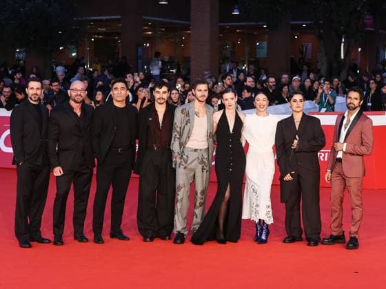 : Roma Cinema Fest 2025 day 9 - Red carpet for the film Io sono Rosa Ricci. Pictured: Gennaro Di Colandrea, Raiz, Simon Rizzoni, Juan Daniel Straube, Andrea Arcangeli, Lyda Patitucci, Maria Esposito, Silvia Uras and Jean Michael Sinisterra Munoz.  - ZUMAp169 20251023_zea_p169_959 Copyright: xMarcoxProvvisionatox