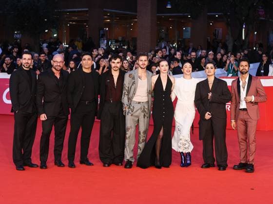Roma Cinema Fest 2025 day 9 - Red carpet for the film Io sono Rosa Ricci. Pictured: Gennaro Di Colandrea, Raiz, Simon Rizzoni, Juan Daniel Straube, Andrea Arcangeli, Lyda Patitucci, Maria Esposito, Silvia Uras and Jean Michael Sinisterra Munoz.  Copyright: xMarcoxProvvisionatox xipa-agency.netx xDxAvanzo Landi Provvisionatox IPA_Agency_IPA66981252