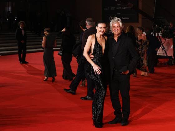 : Roma Cinema Fest 2025 evening 9 - Red carpet of the film ROBERTO ROSSELLINI MORE THAN A LIFE In the photo Kasia Smutniak Domenico Procacci  - ZUMAp169 20251023_zea_p169_1097 Copyright: xMarcoxProvvisionatox