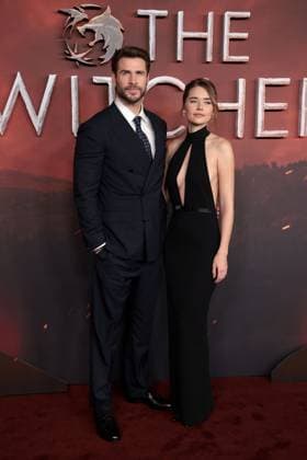 The Witcher season 4 global premiere, Curzon Mayfair cinema,London, UK on 23rd October 2025 Liam Hemsworth and Gabriella Brooks at The Witcher season 4 global premiere, Curzon Mayfair cinema,London, UK on 23rd October 2025, Credit:James Shaw Avalon UNITED KINGDOM, LONDON, London  Copyright: xJamesxShawx xAvalonx 1047692939