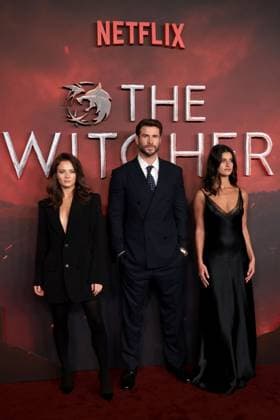 The Witcher season 4 global premiere, Curzon Mayfair cinema,London, UK on 23rd October 2025 Freya Allan, Liam Hemsworth and Anya Chalotra at The Witcher season 4 global premiere, Curzon Mayfair cinema,London, UK on 23rd October 2025, Credit:James Shaw Avalon UNITED KINGDOM, LONDON, London Copyright: xJamesxShawx xAvalonx 1047693261
