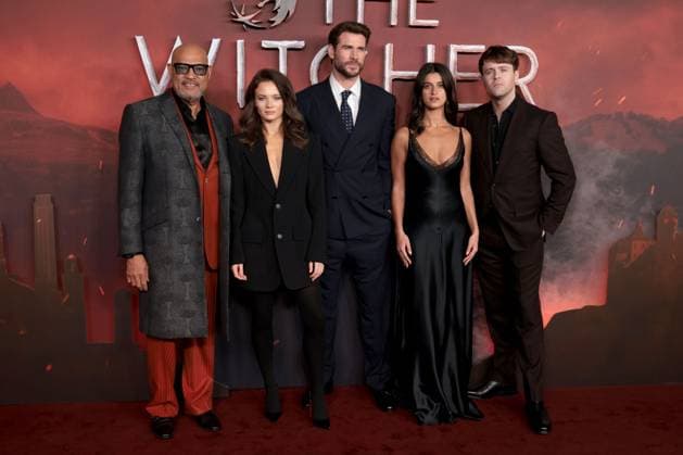 The Witcher season 4 global premiere, Curzon Mayfair cinema,London, UK on 23rd October 2025 Laurence Fishburne, Freya Allan, Liam Hemsworth, Anya Chalotra and Joey Batey at The Witcher season 4 global premiere, Curzon Mayfair cinema,London, UK on 23rd October 2025, Credit:James Shaw Avalon UNITED KINGDOM, LONDON, London Copyright: xJamesxShawx xAvalonx 1047693292
