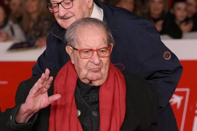 20th Rome Film Festival, red carpet for the film Roberto Rossellini, More Than a Lifetime Rome Film Fest, 20th edition, red carpet for the film Roberto Rossellini, More Than a Life. In the photo Tinto Brass. . Rome, Italy 23 October 2025, Credit:Maria Laura Antonelli Avalon Italy, Rome  Copyright: xMariaxLauraxAntonellix xAvalonx 1047683521