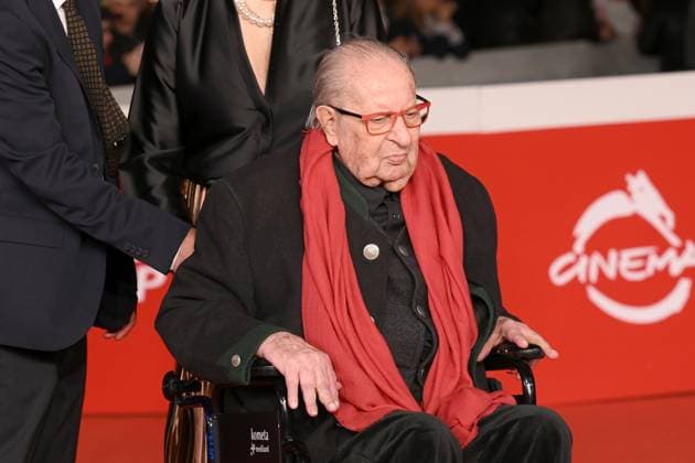 20th Rome Film Festival, red carpet for the film Roberto Rossellini, More Than a Lifetime Rome Film Fest, 20th edition, red carpet for the film Roberto Rossellini, More Than a Life. In the photo Tinto Brass. . Rome, Italy 23 October 2025, Credit:Maria Laura Antonelli Avalon Italy, Rome  Copyright: xMariaxLauraxAntonellix xAvalonx 1047683683