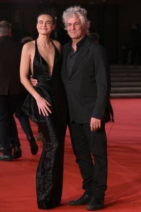 20th Rome Film Festival, red carpet for the film Roberto Rossellini, More Than a Lifetime Rome Film Fest, 20th edition, red carpet for the film Roberto Rossellini, More Than a Life. In the photo Kasia Smutniak e suo marito Domenico Procacci . Rome, Italy 23 October 2025, Credit:Maria Laura Antonelli Avalon Italy, Rome  Copyright: xMariaxLauraxAntonellix xAvalonx 1047683812