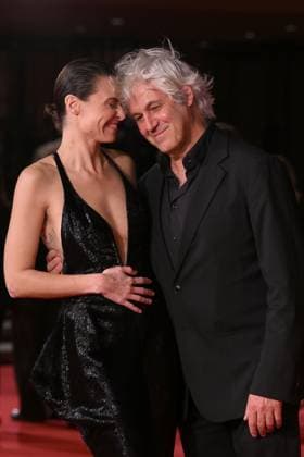 20th Rome Film Festival, red carpet for the film Roberto Rossellini, More Than a Lifetime Rome Film Fest, 20th edition, red carpet for the film Roberto Rossellini, More Than a Life. In the photo Kasia Smutniak e suo marito Domenico Procacci . Rome, Italy 23 October 2025, Credit:Maria Laura Antonelli Avalon Italy, Rome  Copyright: xMariaxLauraxAntonellix xAvalonx 1047683889