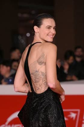 20th Rome Film Festival, red carpet for the film Roberto Rossellini, More Than a Lifetime Rome Film Fest, 20th edition, red carpet for the film Roberto Rossellini, More Than a Life. In the photo Kasia Smutniak . Rome, Italy 23 October 2025, Credit:Maria Laura Antonelli Avalon Italy, Rome  Copyright: xMariaxLauraxAntonellix xAvalonx 1047683927
