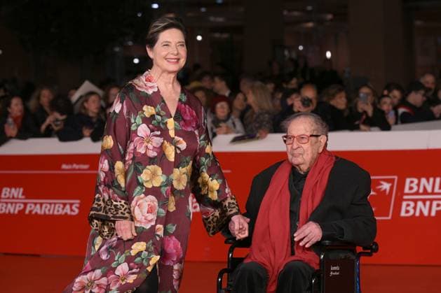 20th Rome Film Festival, red carpet for the film Roberto Rossellini, More Than a Lifetime Rome Film Fest, 20th edition, red carpet for the film Roberto Rossellini, More Than a Life. In the photo Isabella Rossellini e Tinto Brass. . Rome, Italy 23 October 2025, Credit:Maria Laura Antonelli Avalon Italy, Rome  Copyright: xMariaxLauraxAntonellix xAvalonx 1047684030