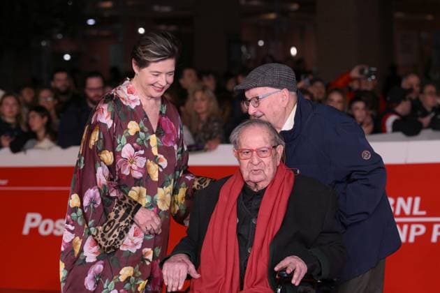 20th Rome Film Festival, red carpet for the film Roberto Rossellini, More Than a Lifetime Rome Film Fest, 20th edition, red carpet for the film Roberto Rossellini, More Than a Life. In the photo Isabella Rossellini e Tinto Brass. . Rome, Italy 23 October 2025, Credit:Maria Laura Antonelli Avalon Italy, Rome  Copyright: xMariaxLauraxAntonellix xAvalonx 1047684069