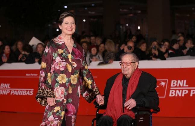 20th Rome Film Festival, red carpet for the film Roberto Rossellini, More Than a Lifetime Rome Film Fest, 20th edition, red carpet for the film Roberto Rossellini, More Than a Life. In the photo Isabella Rossellini e Tinto Brass. . Rome, Italy 23 October 2025, Credit:Maria Laura Antonelli Avalon Italy, Rome  Copyright: xMariaxLauraxAntonellix xAvalonx 1047684085