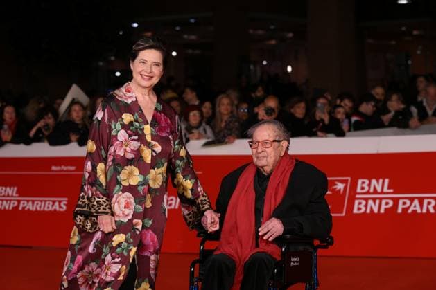 20th Rome Film Festival, red carpet for the film Roberto Rossellini, More Than a Lifetime Rome Film Fest, 20th edition, red carpet for the film Roberto Rossellini, More Than a Life. In the photo Isabella Rossellini e Tinto Brass. . Rome, Italy 23 October 2025, Credit:Maria Laura Antonelli Avalon Italy, Rome  Copyright: xMariaxLauraxAntonellix xAvalonx 1047684221