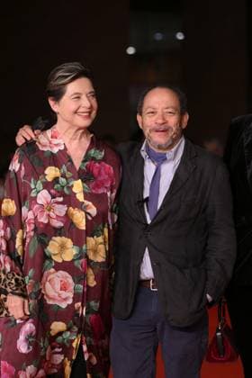 20th Rome Film Festival, red carpet for the film Roberto Rossellini, More Than a Lifetime Rome Film Fest, 20th edition, red carpet for the film Roberto Rossellini, More Than a Life. In the photo Isabella Rossellini e Alessandro Rossellini. . Rome, Italy 23 October 2025, Credit:Maria Laura Antonelli Avalon Italy, Rome  Copyright: xMariaxLauraxAntonellix xAvalonx 1047684246
