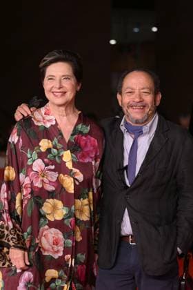 20th Rome Film Festival, red carpet for the film Roberto Rossellini, More Than a Lifetime Rome Film Fest, 20th edition, red carpet for the film Roberto Rossellini, More Than a Life. In the photo Isabella Rossellini, Alessandro Rossellini . Rome, Italy 23 October 2025, Credit:Maria Laura Antonelli Avalon Italy, Rome  Copyright: xMariaxLauraxAntonellix xAvalonx 1047684263