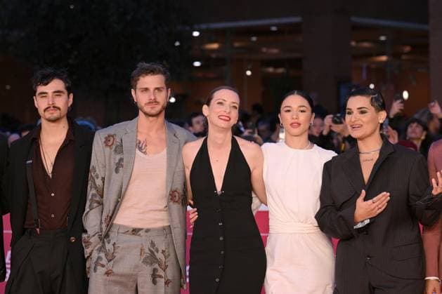 20th International Film Festival: Red Carpet for the film I Am Rosa Ricci Rome Film Fest, 20th edition, red carpet for the film I Am Rosa Ricci, More Than a Life. In the photo Andrea Arcangeli , Maria Esposito . Rome, Italy 23 October 2025, Credit:Maria Laura Antonelli Avalon Italy, Rome  Copyright: xMariaxLauraxAntonellix xAvalonx 1047687442