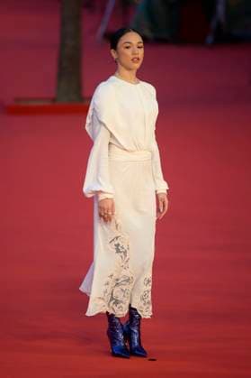 Io sono Rosa Ricci red carpet in Rome, Italy - 23 Oct 2025 Maria Esposito attends the Io sono Rosa Ricci red carpet during the Rome Film Fest 2025 at Auditorium Parco della Musica. Rome Italy Copyright: xMarioxCartellix xSOPAxImagesx _DSC0582