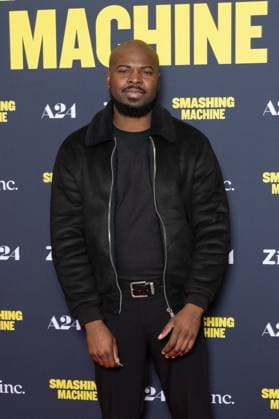 Smashing Machine Paris Film Premiere Junior Bouaka aka Junior TV attends Smashing Machine Paris Film Premiere at Pathe BNP Paribas on October 23, 2025 in Paris, France. Photo by Nasser Berzane ABACAPRESS.COM Paris France  Copyright: xBerzanexNasser ABACAx