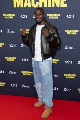 Smashing Machine Paris Film Premiere William Gomis attends Smashing Machine Paris Film Premiere at Pathe BNP Paribas on October 23, 2025 in Paris, France. Photo by Nasser Berzane ABACAPRESS.COM Paris France  Copyright: xBerzanexNasser ABACAx