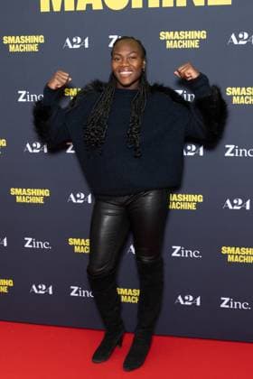 Smashing Machine Paris Film Premiere Clarisse Agbegnenou attends Smashing Machine Paris Film Premiere at Pathe BNP Paribas on October 23, 2025 in Paris, France. Photo by Nasser Berzane ABACAPRESS.COM Paris France  Copyright: xBerzanexNasser ABACAx