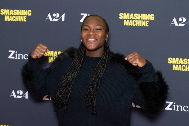 Smashing Machine Paris Film Premiere Clarisse Agbegnenou attends Smashing Machine Paris Film Premiere at Pathe BNP Paribas on October 23, 2025 in Paris, France. Photo by Nasser Berzane ABACAPRESS.COM Paris France  Copyright: xBerzanexNasser ABACAx