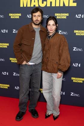 Smashing Machine Paris Film Premiere Nathan Dunglas, Marie Colomb attends Smashing Machine Paris Film Premiere at Pathe BNP Paribas on October 23, 2025 in Paris, France. Photo by Nasser Berzane ABACAPRESS.COM Paris France  Copyright: xBerzanexNasser ABACAx