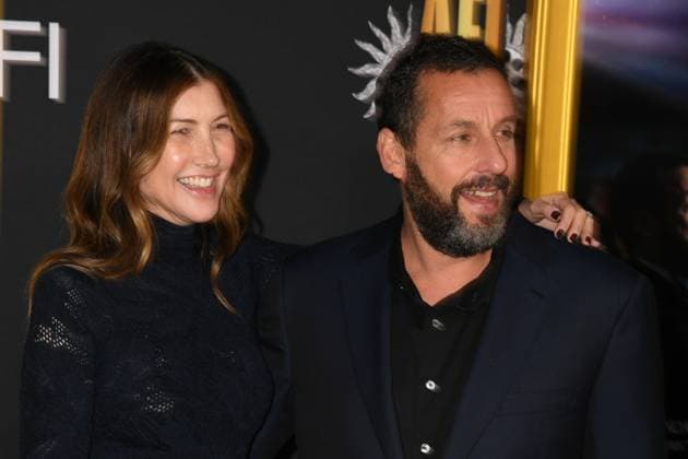 LOS ANGELES, CA - OCTOBER 23: Jackie Sandler and Adam Sandler at the AFI Fest 2025 Premiere of Jay Kelly at TCL Chinese Theatre on October 23, 2025 in Los Angeles, California. Copyright: xJeffreyxMayerx